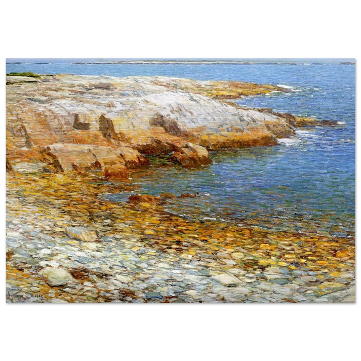 Isles of Shoals, Broad Cove - Childe Hassam Brushed Aluminum Print - 70x100 cm / 28x40 inches | Childe Hassam Aluminum Print | Childe Hassam Prints