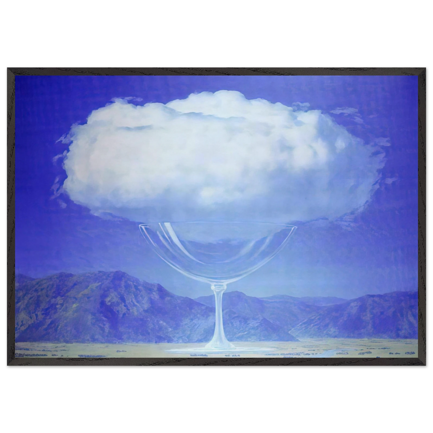 THE HEARTSTRINGS 1960 - Rene Magritte Framed Art Print – Black Wooden Frame - Default Title - -Framed Art Print