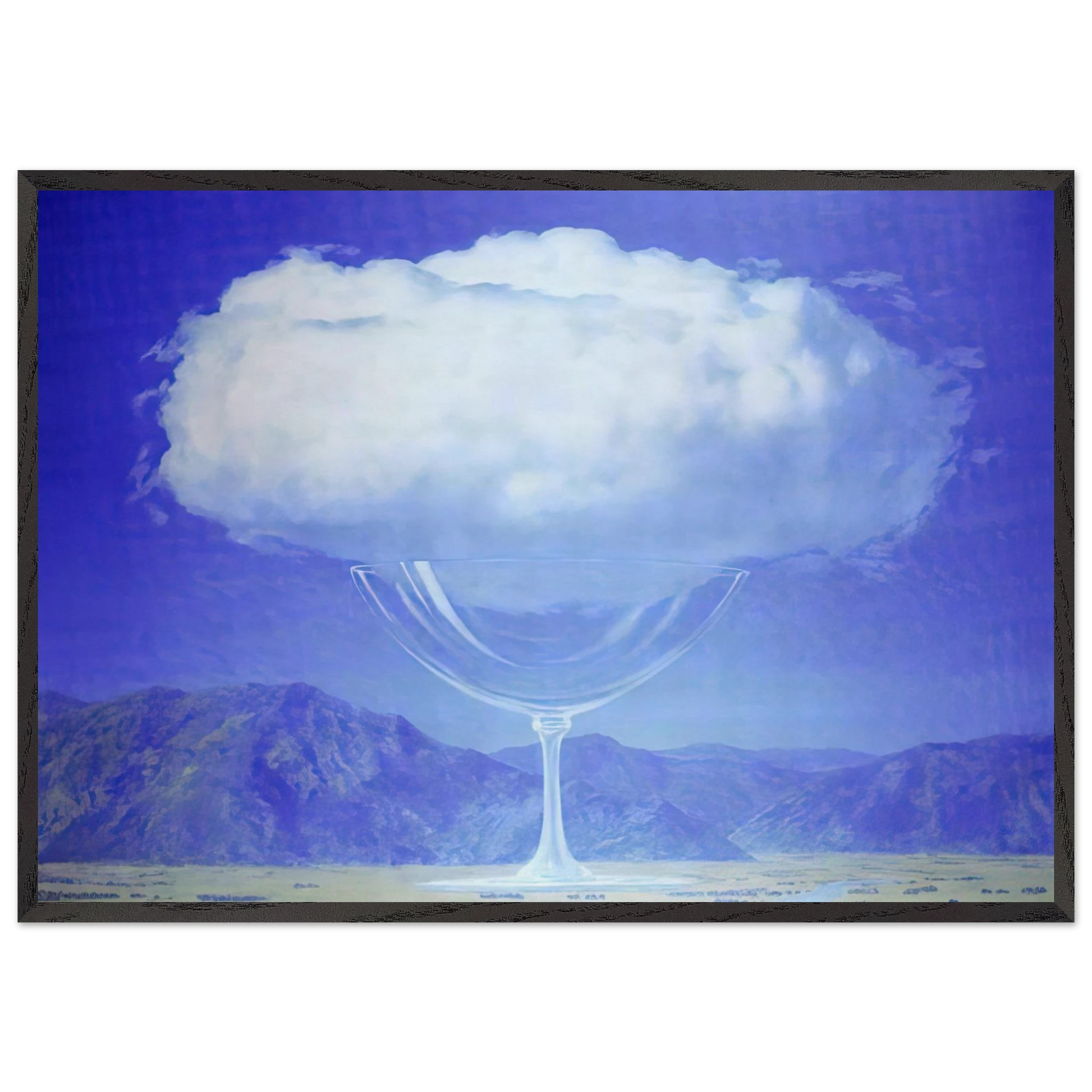 THE HEARTSTRINGS 1960 - Rene Magritte Framed Art Print – Black Wooden Frame - Default Title - -Framed Art Print