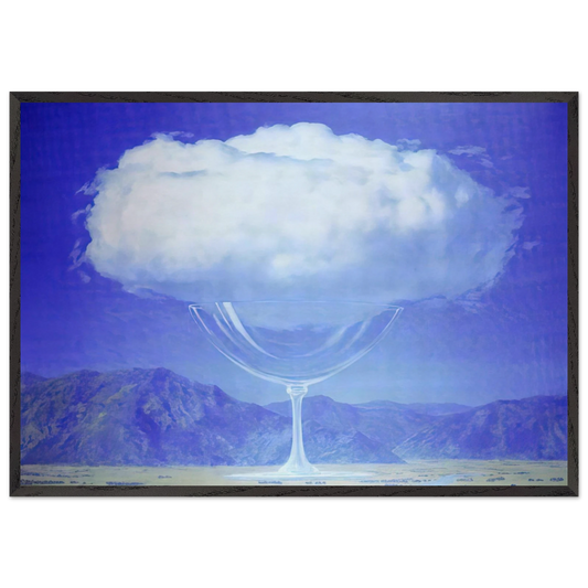 THE HEARTSTRINGS 1960 - Rene Magritte Framed Art Print – Black Wooden Frame - Default Title - -Framed Art Print