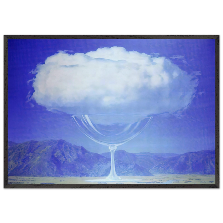 THE HEARTSTRINGS 1960 - Rene Magritte 70x100 cm / 28x40 inches Framed Art Print – Black Wooden Frame
