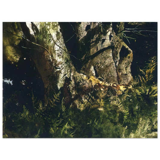 Andrew Wyeth - VIRGIN BIRCH 1982 Wall Art - 21x29.7 cm / 8x12" - Fine Art Poster - -