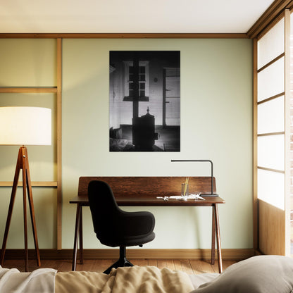 Doylestown House—The Stove - 1917 - Charles Sheeler Brushed Aluminum Print - 70x100 cm / 28x40 inches | Charles Sheeler Aluminum Print | Charles Sheeler Prints