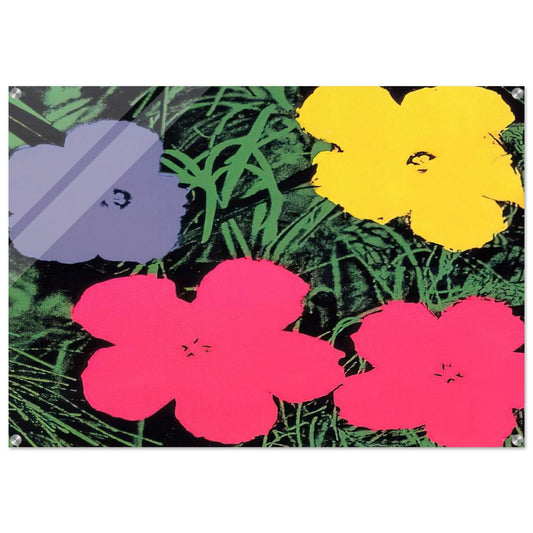 Flowers - Andy Warhol Acrylic Print - 70x100 cm / 28x40″ inches