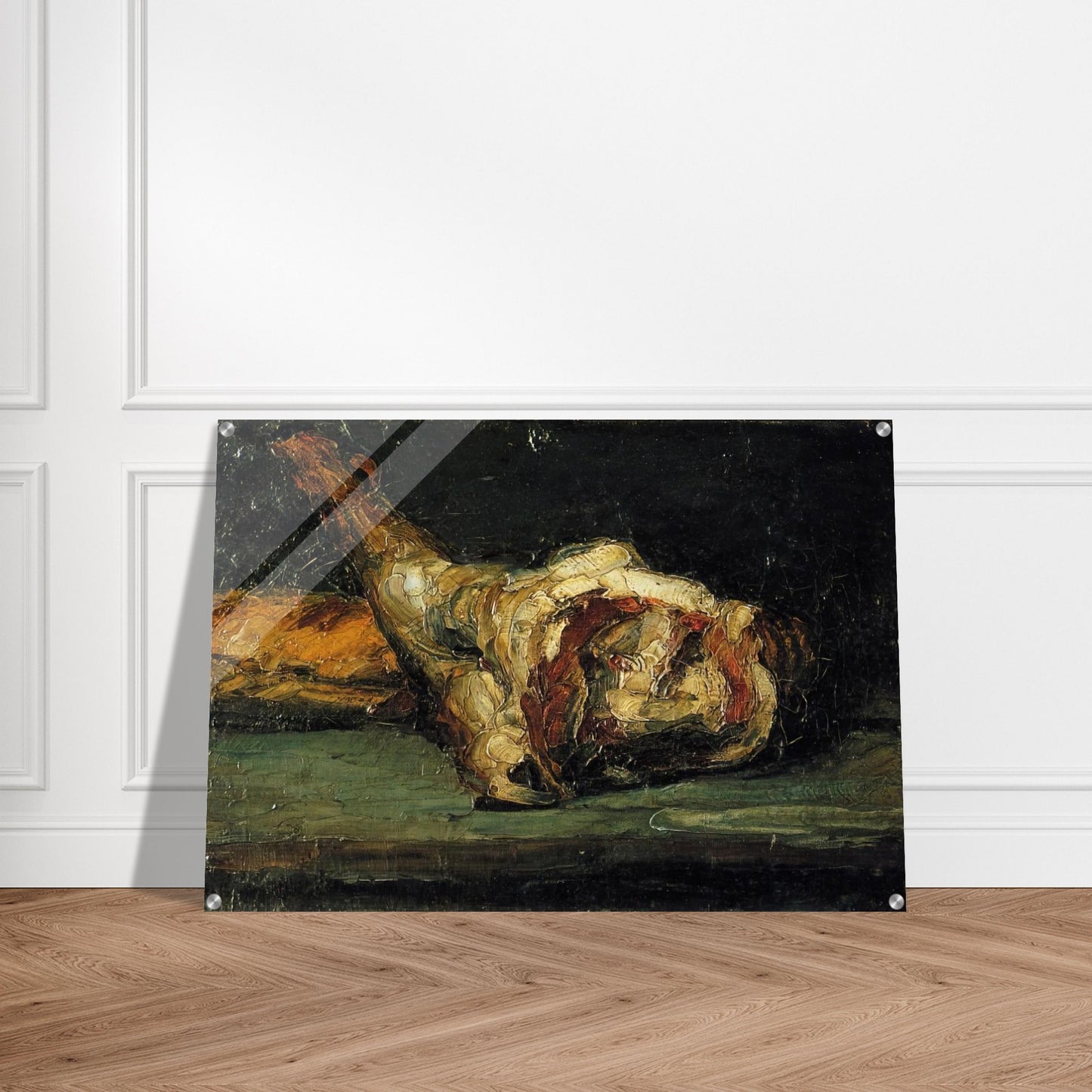Still Life Bread and Leg of Lamb - Paul Cézanne Acrylic Print - 70x100 cm / 28x40″ inches