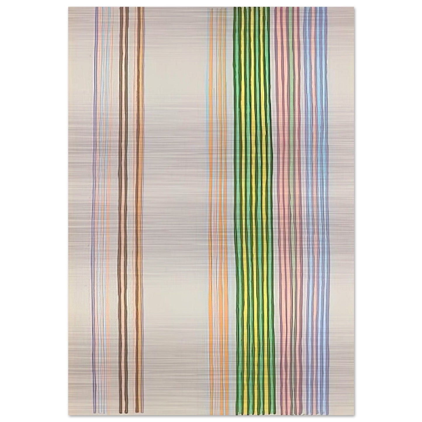 Royal Curtain - 1980 - Gene Davis Brushed Aluminum Print - 70x100 cm / 28x40 inches | Gene Davis Aluminum Print | Gene Davis Prints