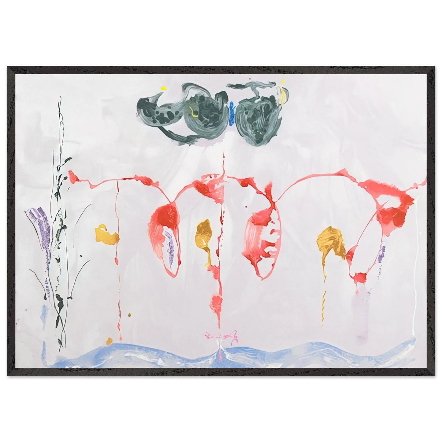Helen Frankenthaler - Aerie - 2009 Wall art - 75x100 cm / 30x40 inches - Fine Art Poster - -