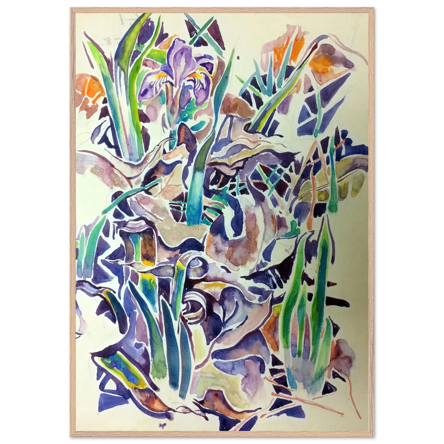 Walter Inglis Anderson - Walter Anderson Wall art - 70x100 cm / 28x40 inches - Premium Wooden Framed Poster With Fine Art Paper - Wood frame