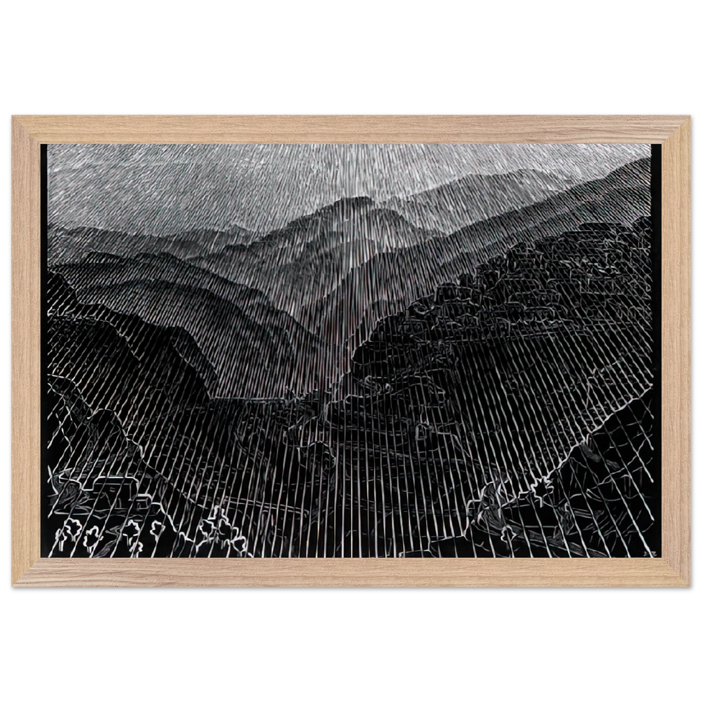 MC Escher - ROSSANO CALABRIA FEBRUARY 1931 1931 Wall Art - 30x40 cm / 12x16 inches - Fine Art Poster - -