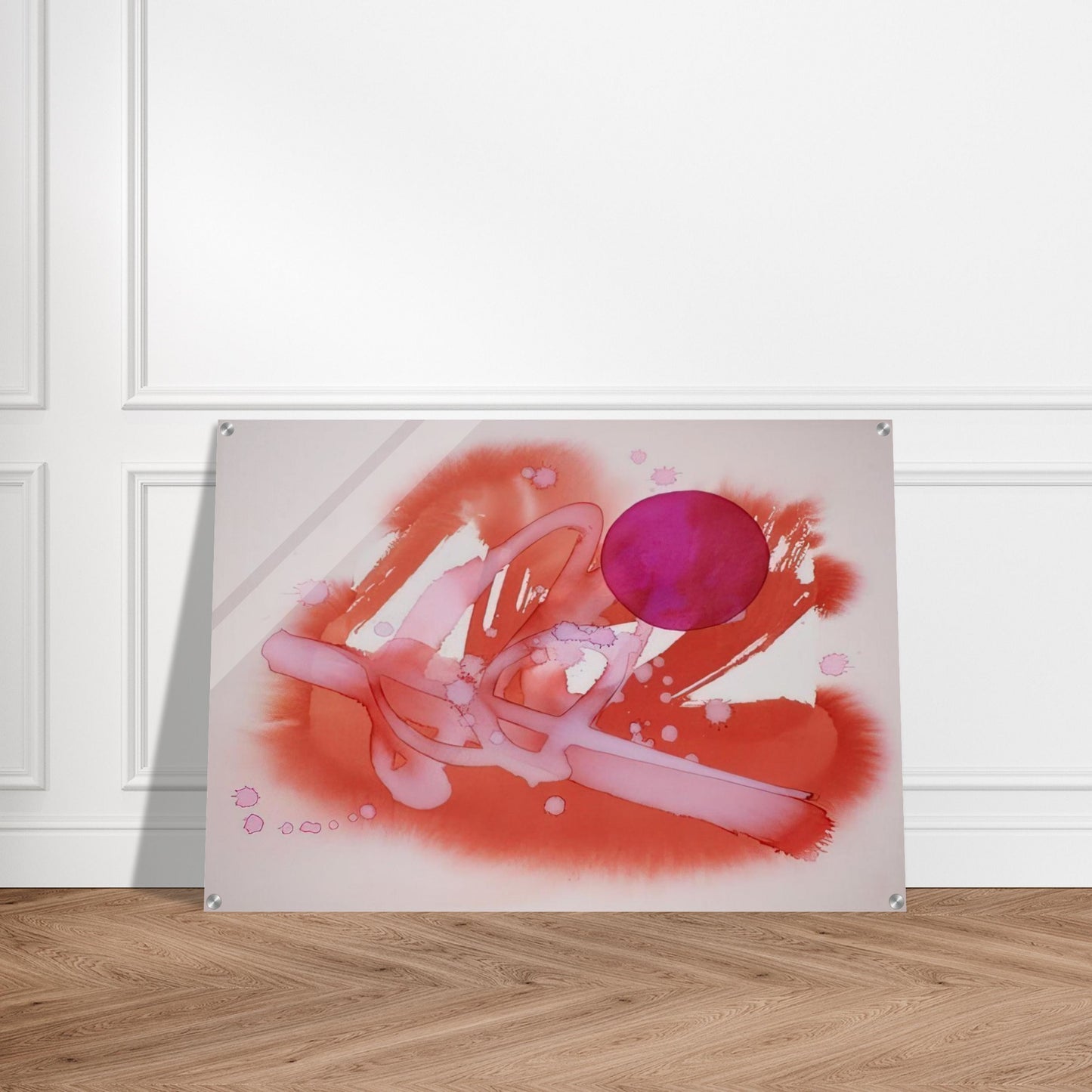 UNTITLED PURPLE AND RED - Luis Feito Acrylic Print - 70x100 cm / 28x40″ inches | Luis Feito Wall Art | Luis Feito Prints
