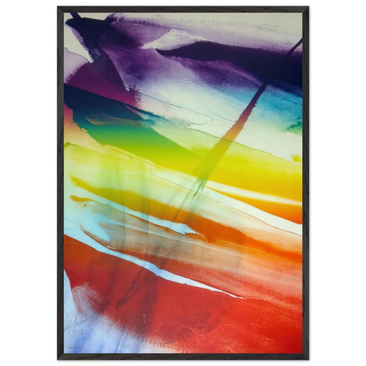 Phenomena Franklin s Kite - Paul Jenkins Framed Art Print – Black Wooden Frame - Default Title - -Framed Art Print