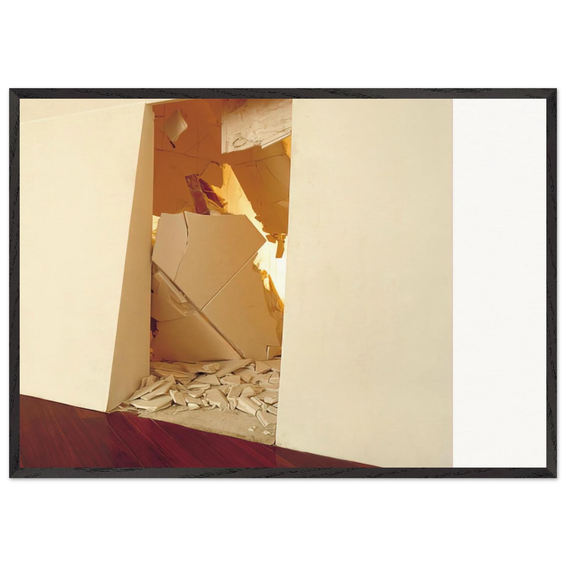 New House - 2000 - Lygia Pape Framed Art Print – Black Wooden Frame - Default Title - -Framed Art Print