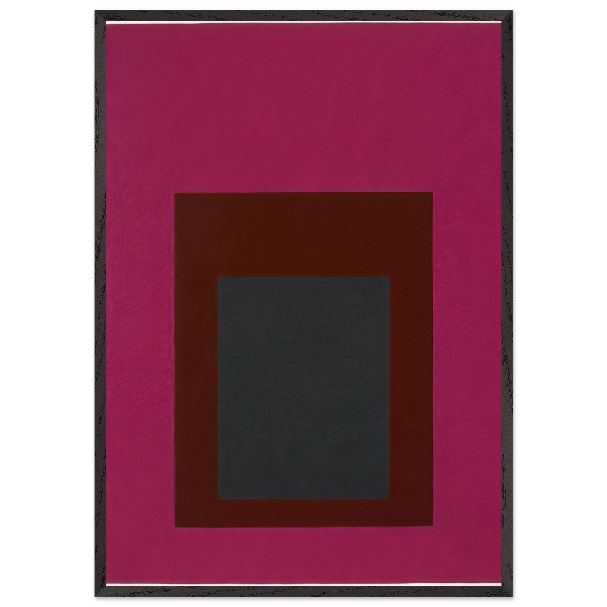 HOMAGE TO THE SQUARE GUARDED 1952 - Josef Albers Framed Art Print – Black Wooden Frame - Default Title - -Framed Art Print