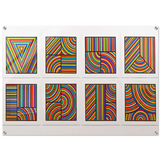 Color Bands Wadsworth Portfolio - Sol LeWitt Acrylic Print - 70x100 cm / 28x40″ inches | Sol LeWitt Wall Art | Sol LeWitt Prints