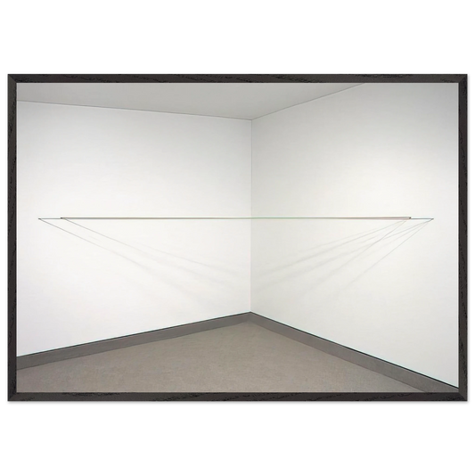 Untitled - 1972 N5 - Fred Sandback Framed Art Print – Black Wooden Frame - Default Title - -Framed Art Print