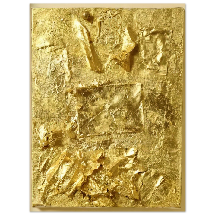 Robert Rauschenberg - UNTITLED GOLD PAINTING 1964  75x100 cm / 30x40inches Fine Art Poster