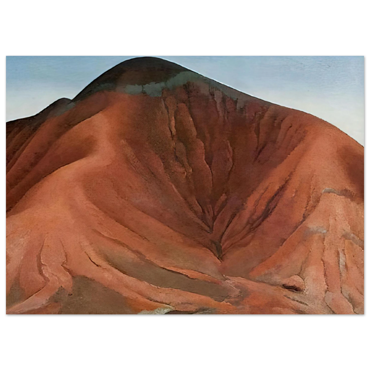 Georgia O'Keeffe - Small Purple Hills Fine Art Poster - 40x60 cm / 16x24 inches