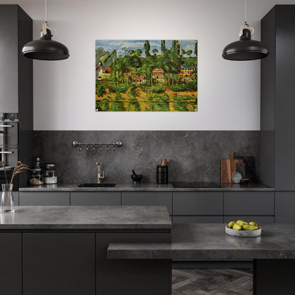 The Chateau de Medan - Paul Cézanne Acrylic Print - 70x100 cm / 28x40″ inches