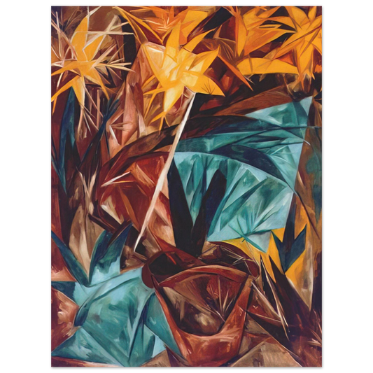 Natalia Goncharova - Rayonist lilies - 1913 Fine Art Poster - Default Title