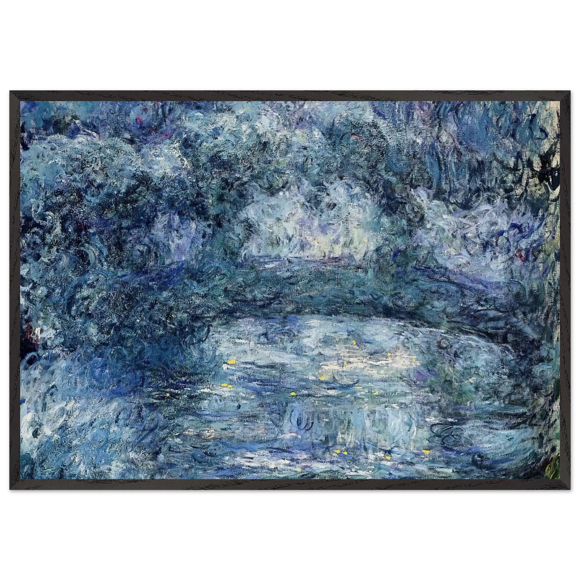 The Japanese Bridge 3 - claude monet Framed Art Print – Black Wooden Frame - Default Title - -Framed Art Print