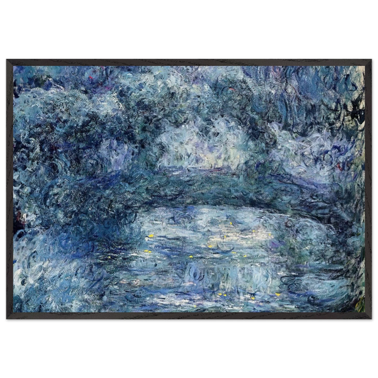 The Japanese Bridge 3 - claude monet Framed Art Print – Black Wooden Frame - Default Title - -Framed Art Print