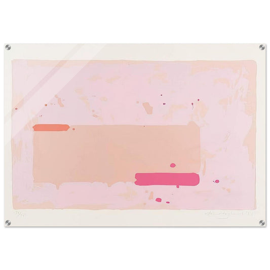 Orange, Pink - 1971 - John Hoyland Acrylic Print - 70x100 cm / 28x40″ inches | John Hoyland Wall Art | John Hoyland Prints