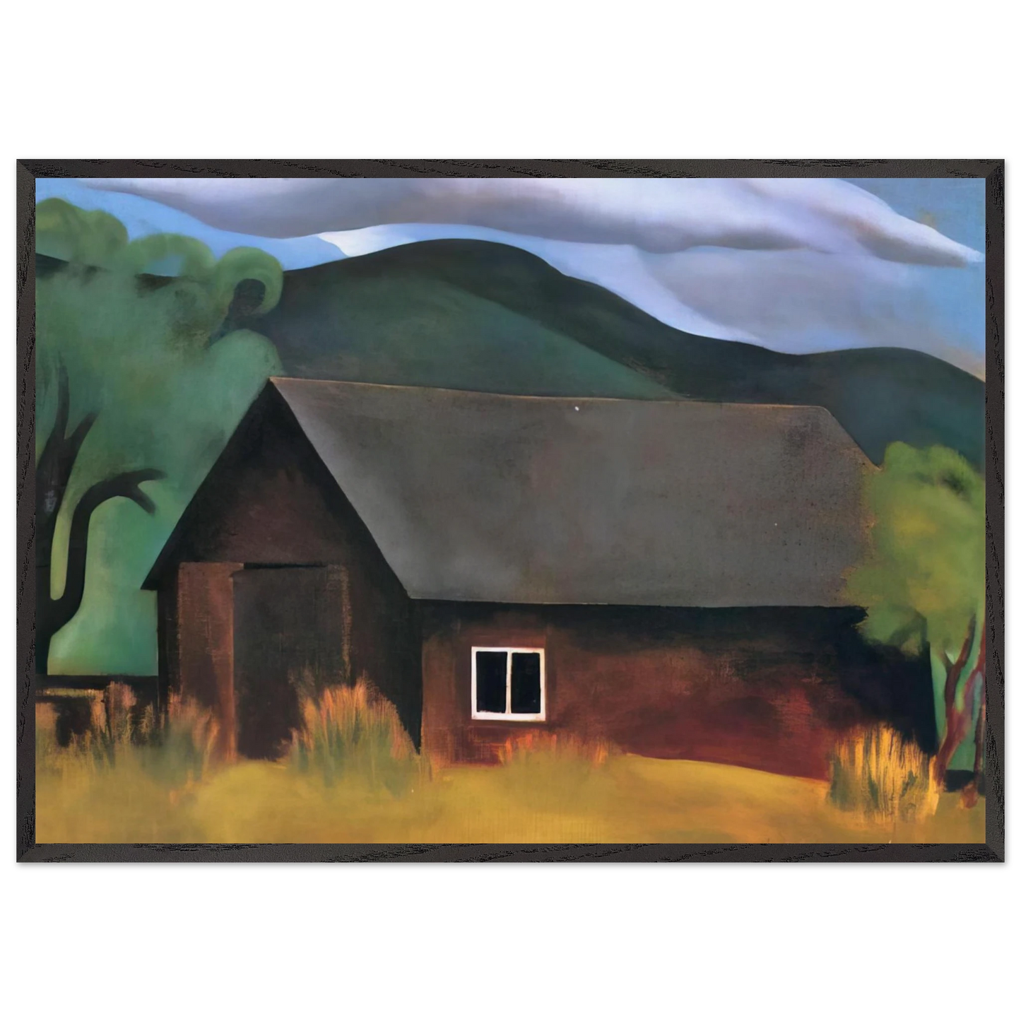 My Shanty Lake George - Georgia OKeeffe Framed Art Print – Black Wooden Frame - Default Title - -Framed Art Print