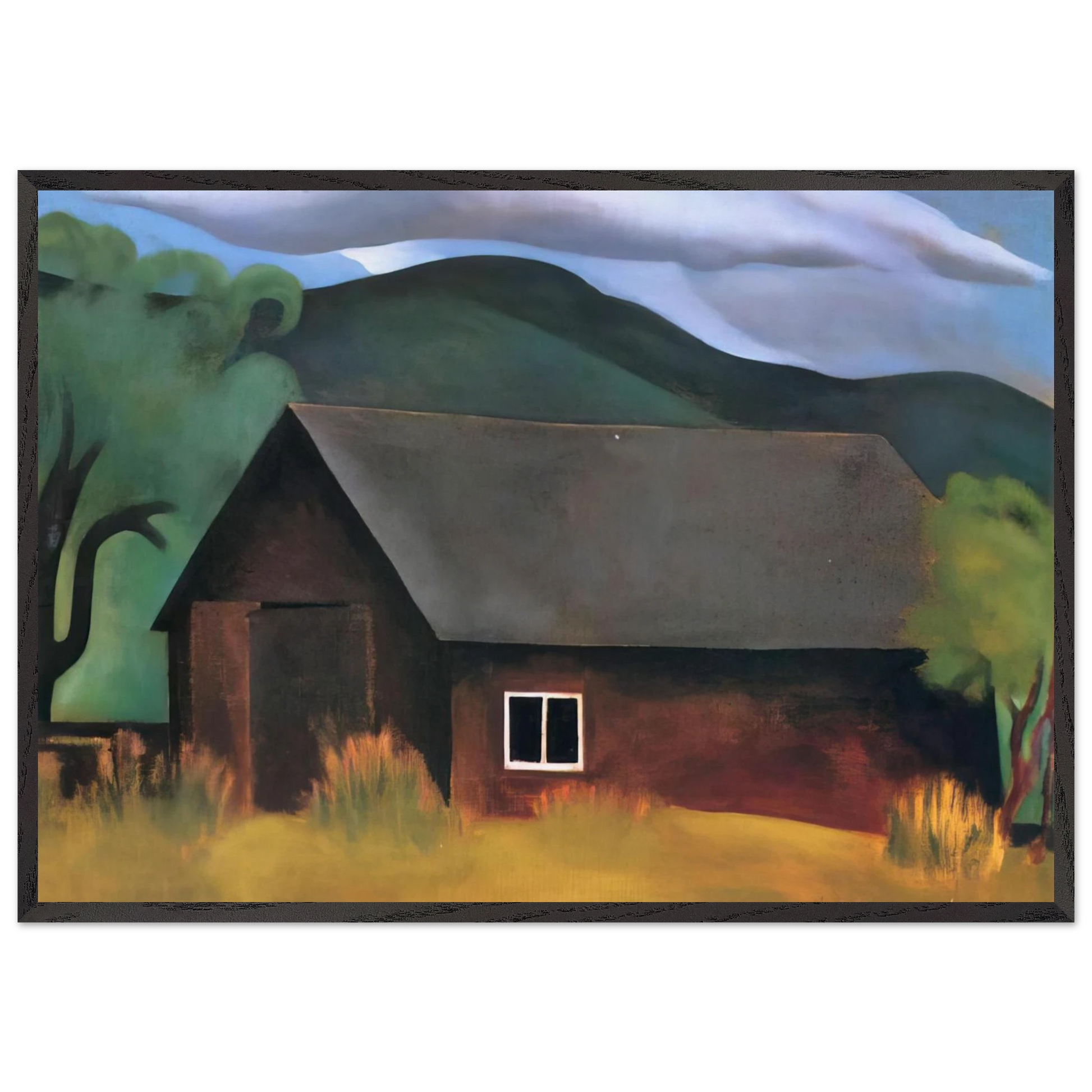 My Shanty Lake George - Georgia OKeeffe Framed Art Print – Black Wooden Frame - Default Title - -Framed Art Print