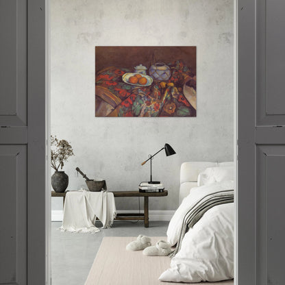 Still Life with Oranges - Paul Cézanne Brushed Aluminum Print - 70x100 cm / 28x40 inches | Paul Cézanne Aluminum Print | Paul Cézanne Prints