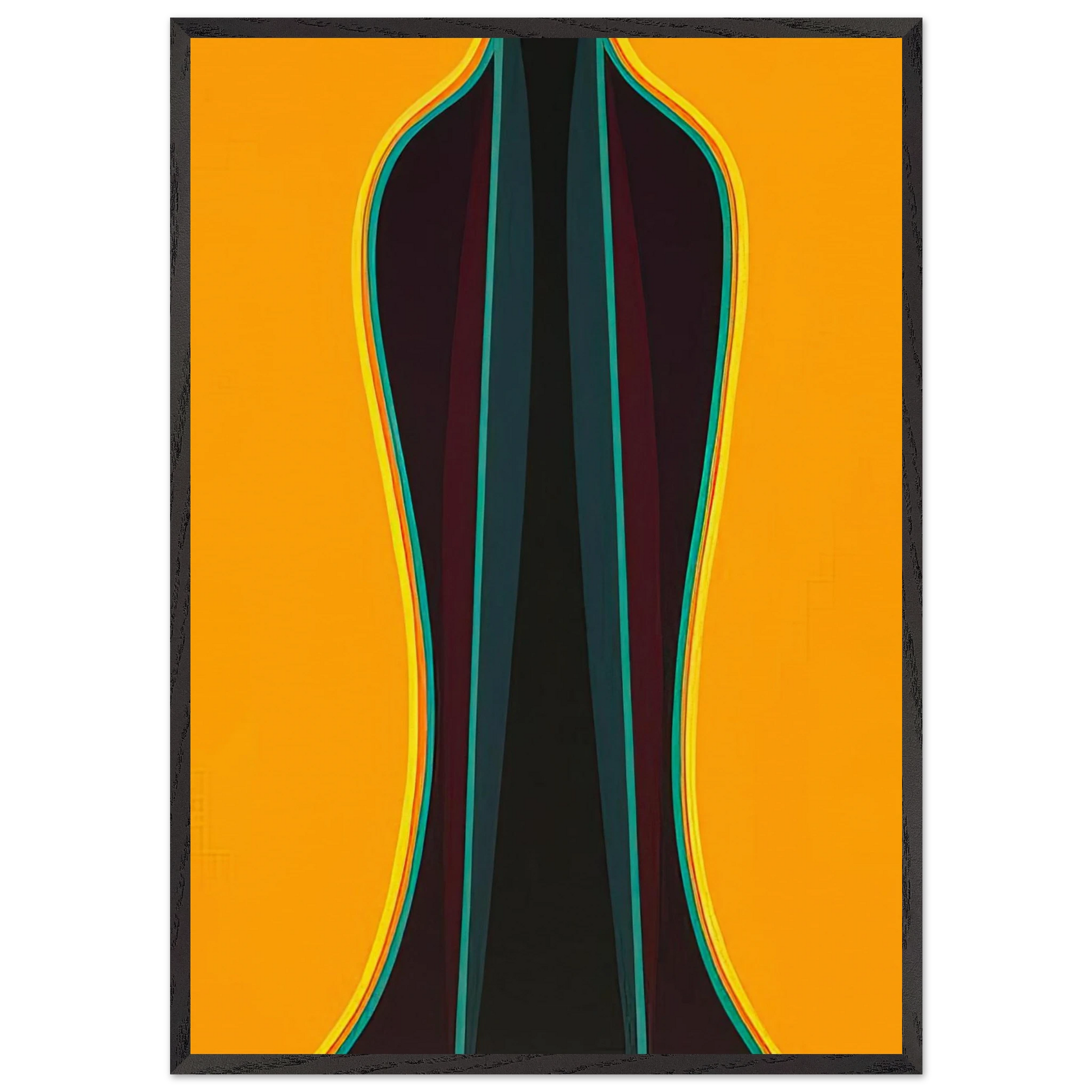 Archimage 2 - 1976 - Lorser Feitelson Framed Art Print – Black Wooden Frame - Default Title - -Framed Art Print