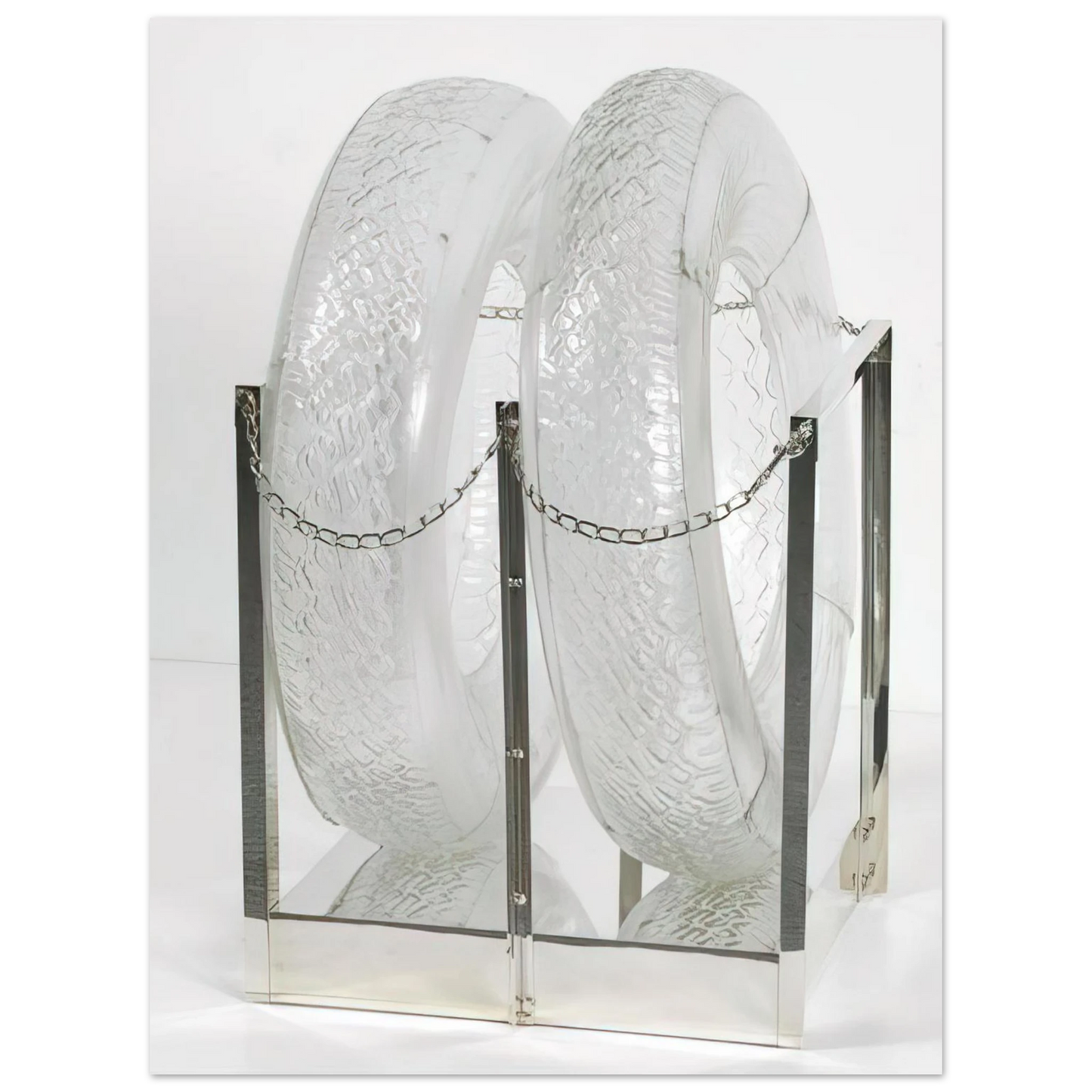Robert Rauschenberg - UNTITLED GLASS TIRES 1997 Fine Art Poster - Default Title