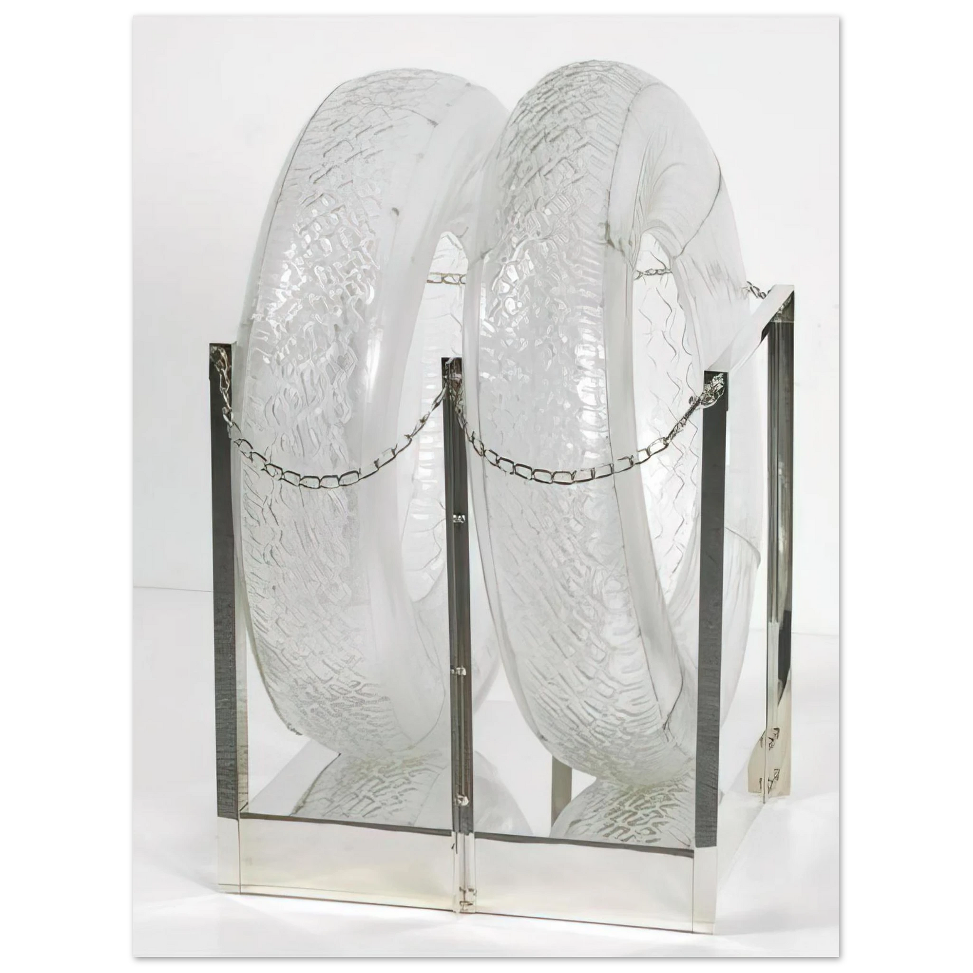 Robert Rauschenberg - UNTITLED GLASS TIRES 1997 Fine Art Poster - Default Title