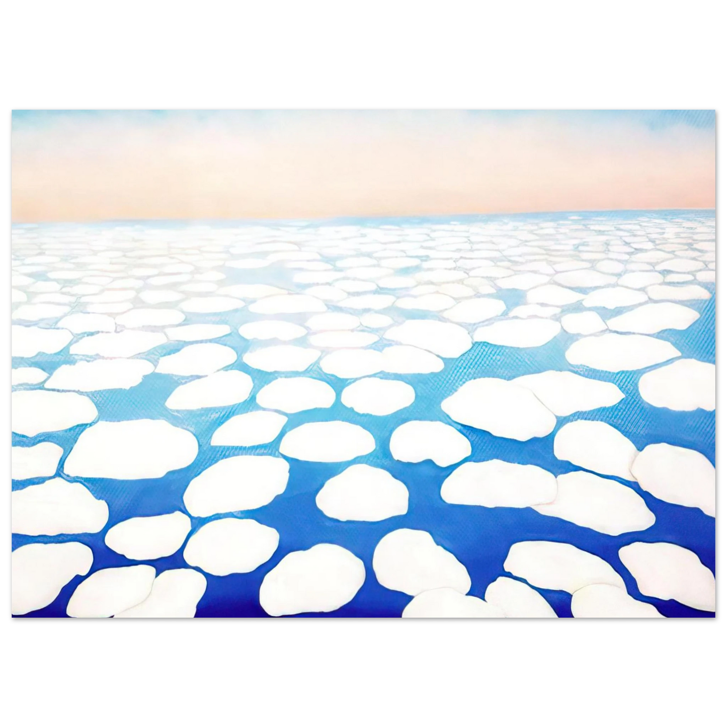 Georgia O'Keeffe - Sky Above the Clouds II Fine Art Poster - 75x100 cm / 30x40 inches