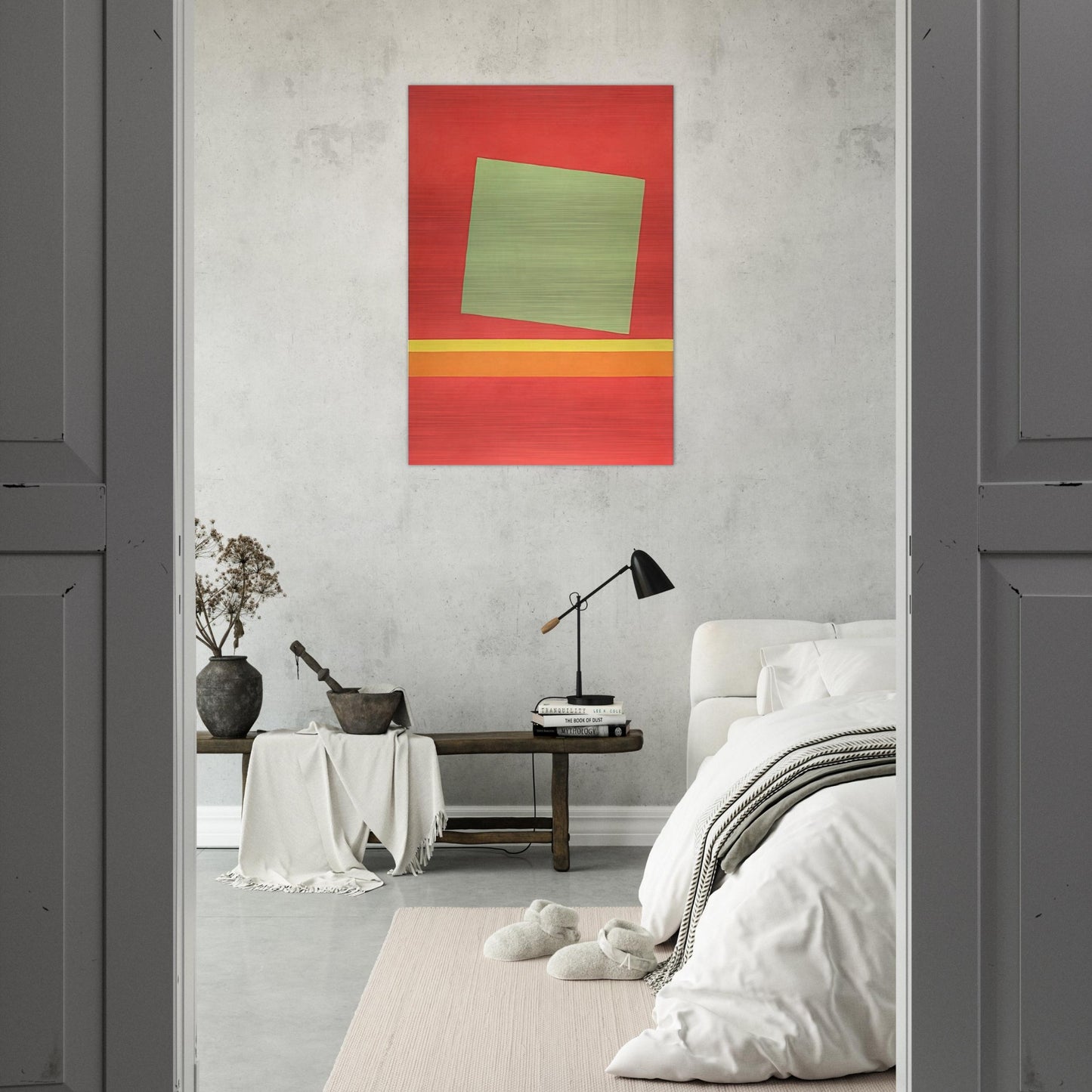 Homage to Milton Avery - Sun-Box III - 1969 - Theodoros Stamos Brushed Aluminum Print - 70x100 cm / 28x40 inches | Theodoros Stamos Aluminum Print | Theodoros Stamos Prints