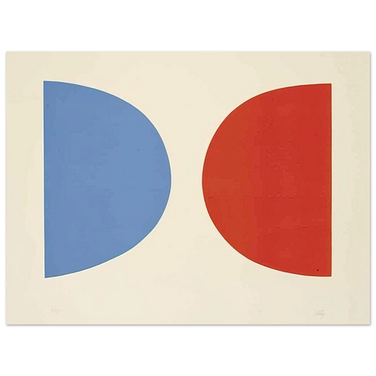 Ellsworth Kelly - Blue and Orange Fine Art Poster - Default Title