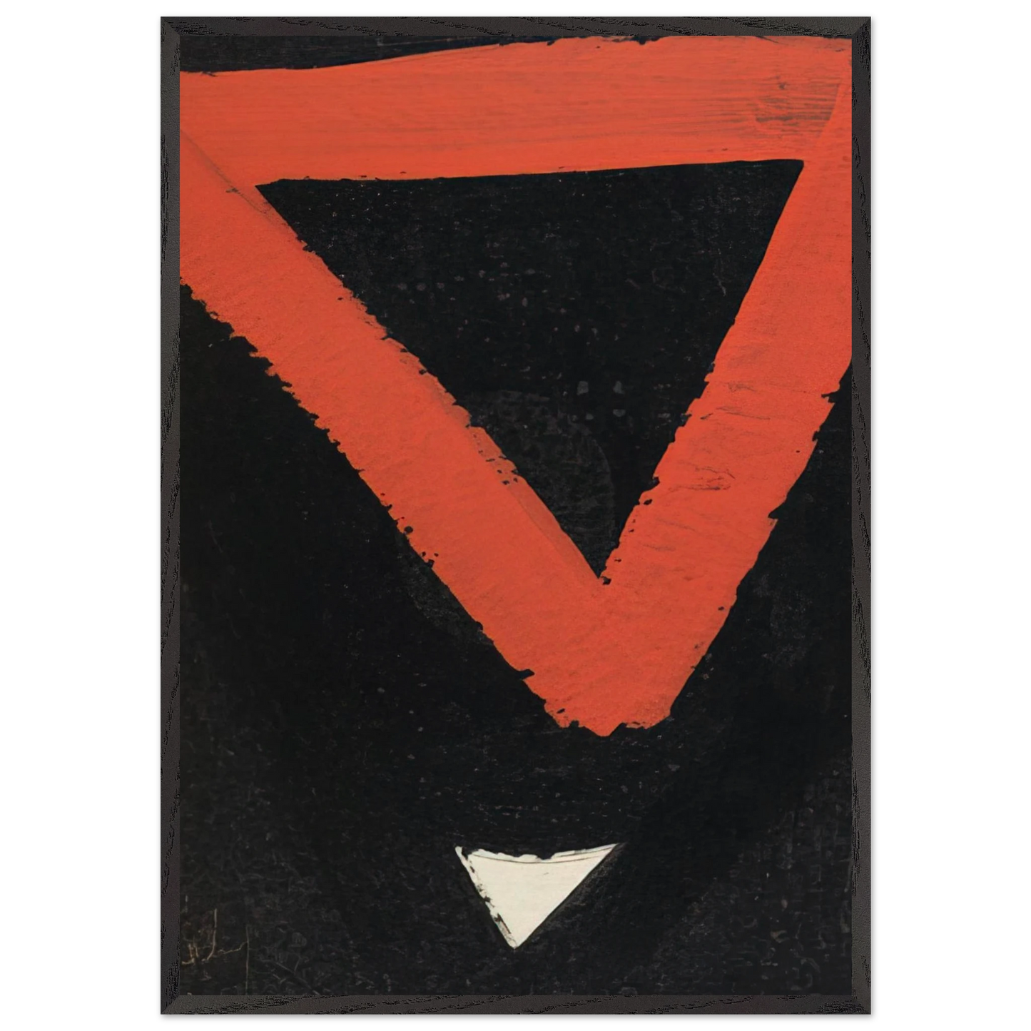 Untitled 6 N2 - Al Held Framed Art Print – Black Wooden Frame - Default Title - -Framed Art Print