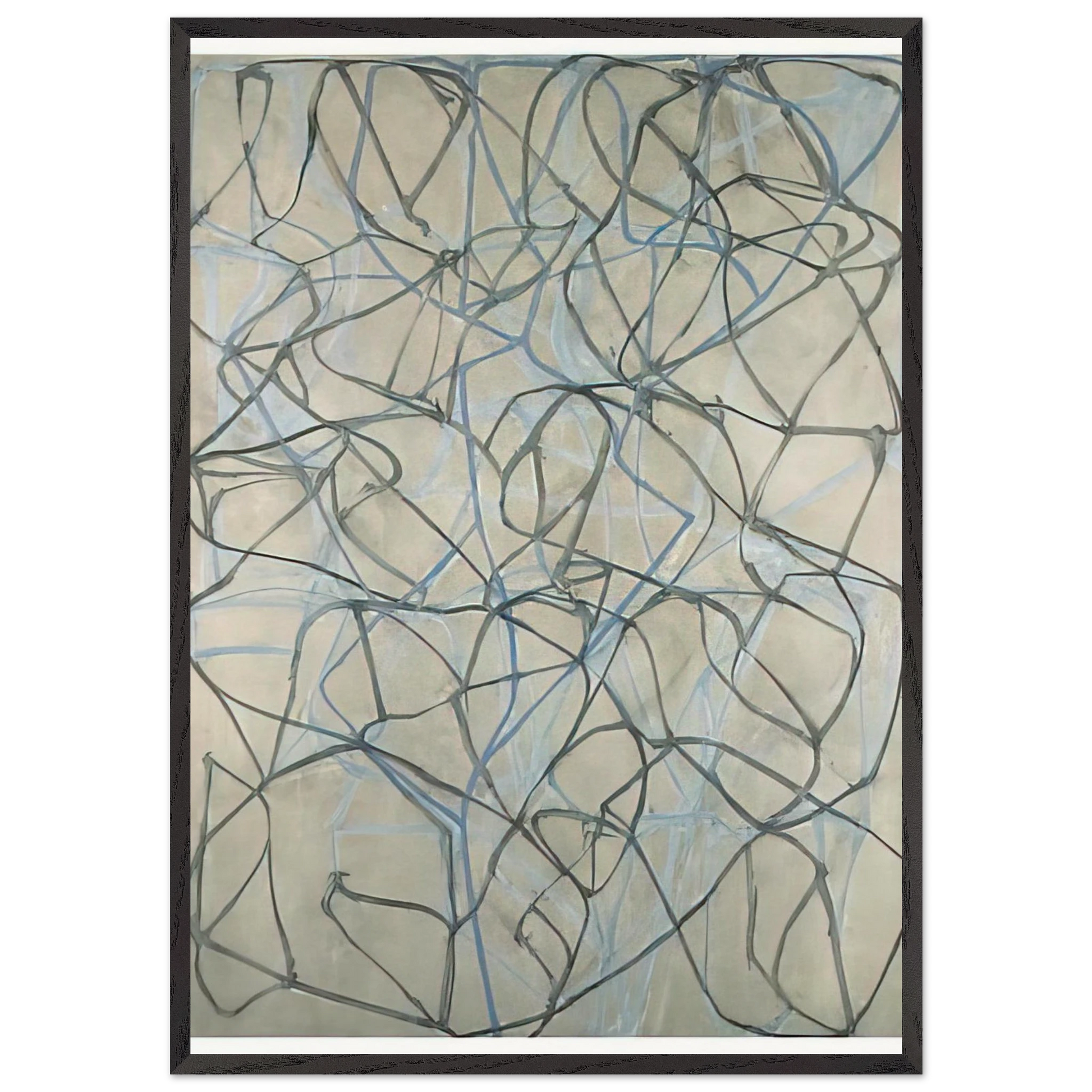 The Studio - 1990 - Brice Marden Framed Art Print – Black Wooden Frame - Default Title - -Framed Art Print