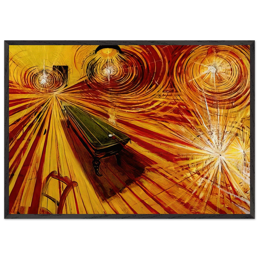 Night Cafe - 1972 - Brett Whiteley Framed Art Print – Black Wooden Frame - Default Title - -Framed Art Print