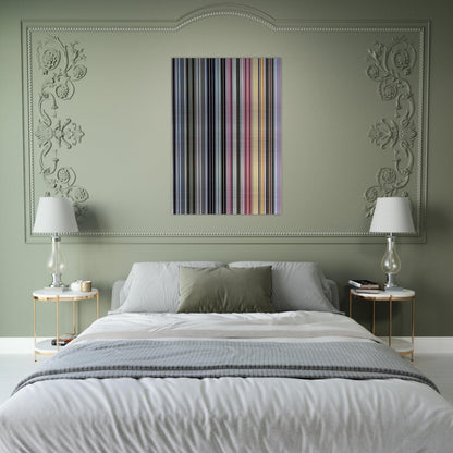 Alice Tully Hall Sampler - 1961 - Gene Davis Brushed Aluminum Print - 70x100 cm / 28x40 inches | Gene Davis Aluminum Print | Gene Davis Prints