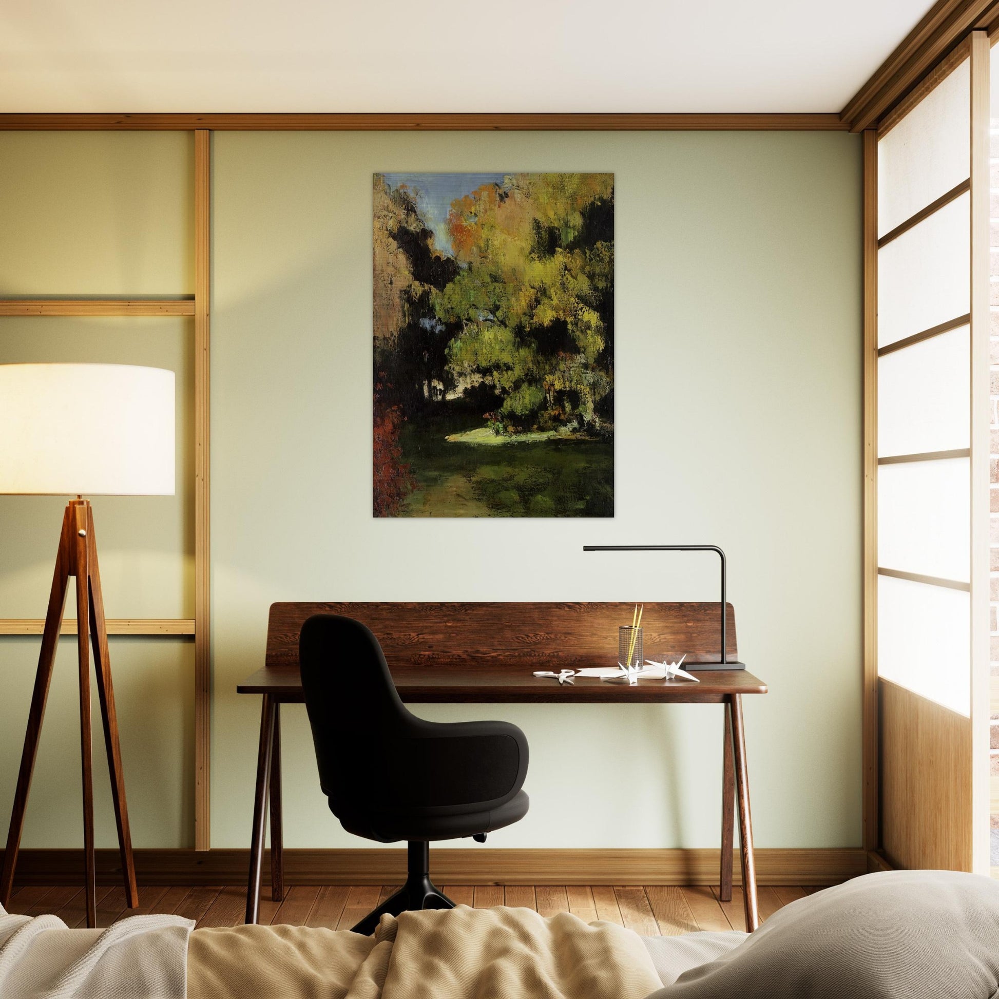 Clearing - Paul Cézanne Brushed Aluminum Print - 70x100 cm / 28x40 inches | Paul Cézanne Aluminum Print | Paul Cézanne Prints