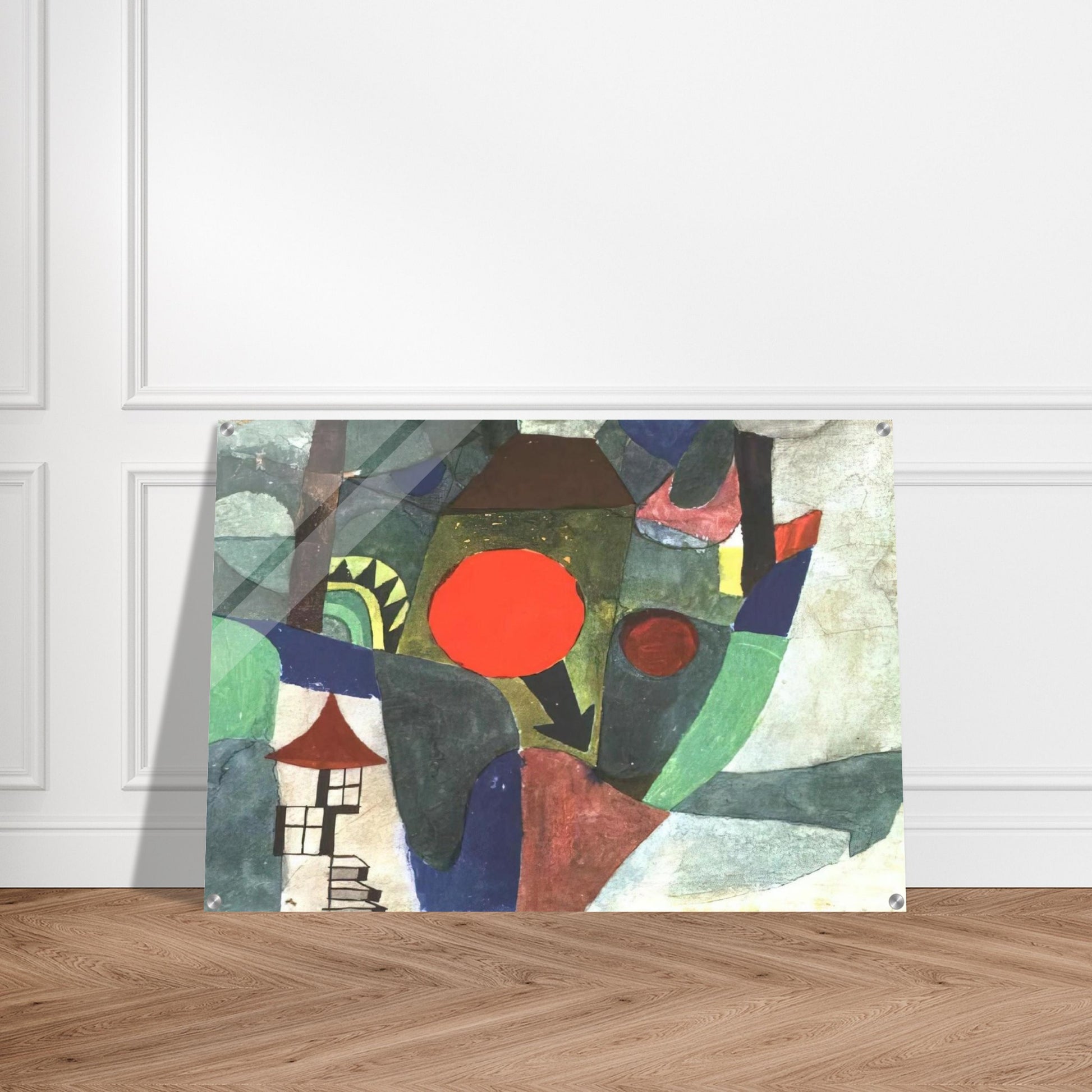 WITH THE SETTING SUN 1919 - Paul Klee Acrylic Print - 70x100 cm / 28x40″ inches
