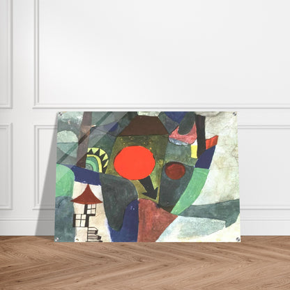 WITH THE SETTING SUN 1919 - Paul Klee Acrylic Print - 70x100 cm / 28x40″ inches