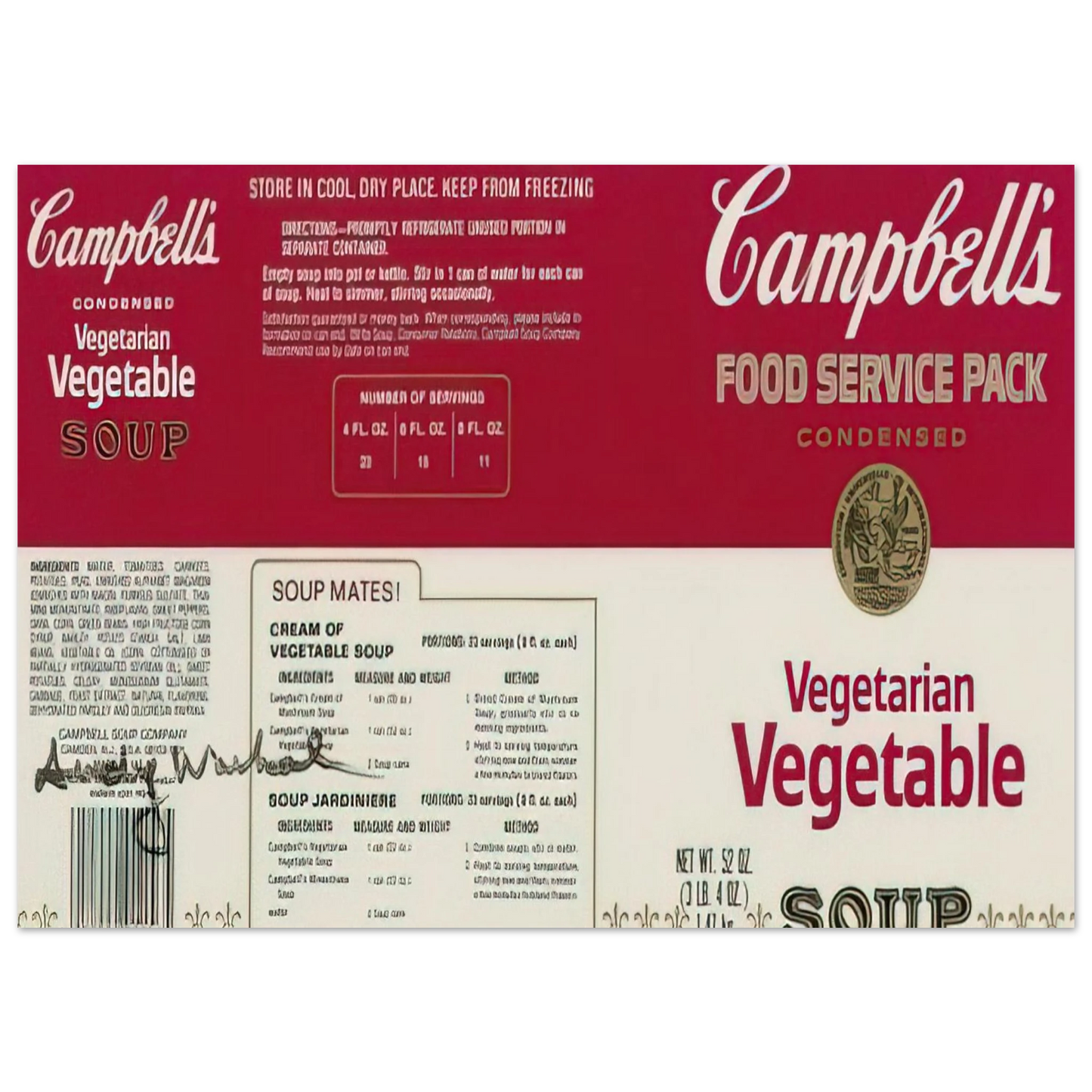 Andy Warhol - Campbell Soup Company Fine Art Poster - 40x60 cm / 16x24 inches