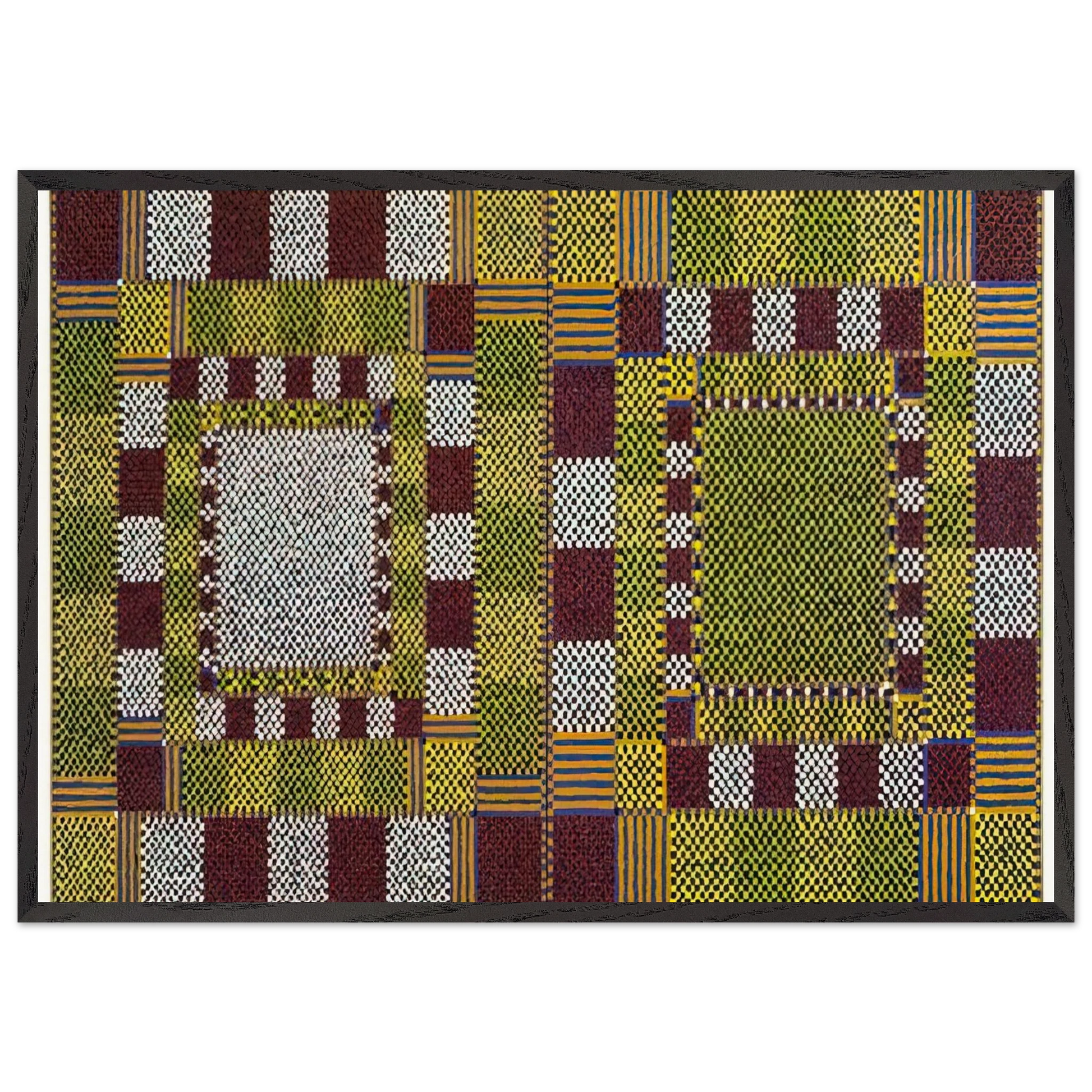 Timaeus III and IV - 1966 - Alfred Jensen Framed Art Print – Black Wooden Frame - Default Title - -Framed Art Print