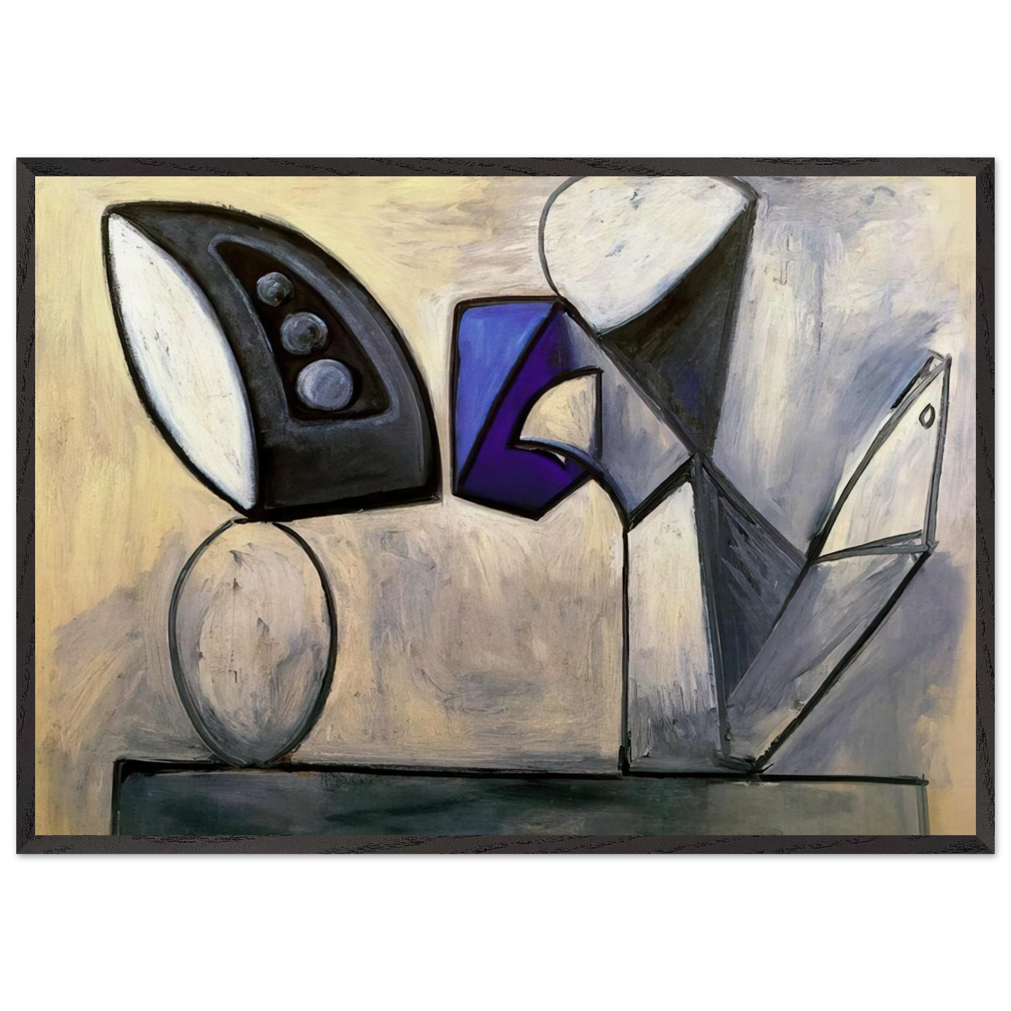 Still life - 1947 - Pablo Picasso Framed Art Print – Black Wooden Frame - Default Title - -Framed Art Print