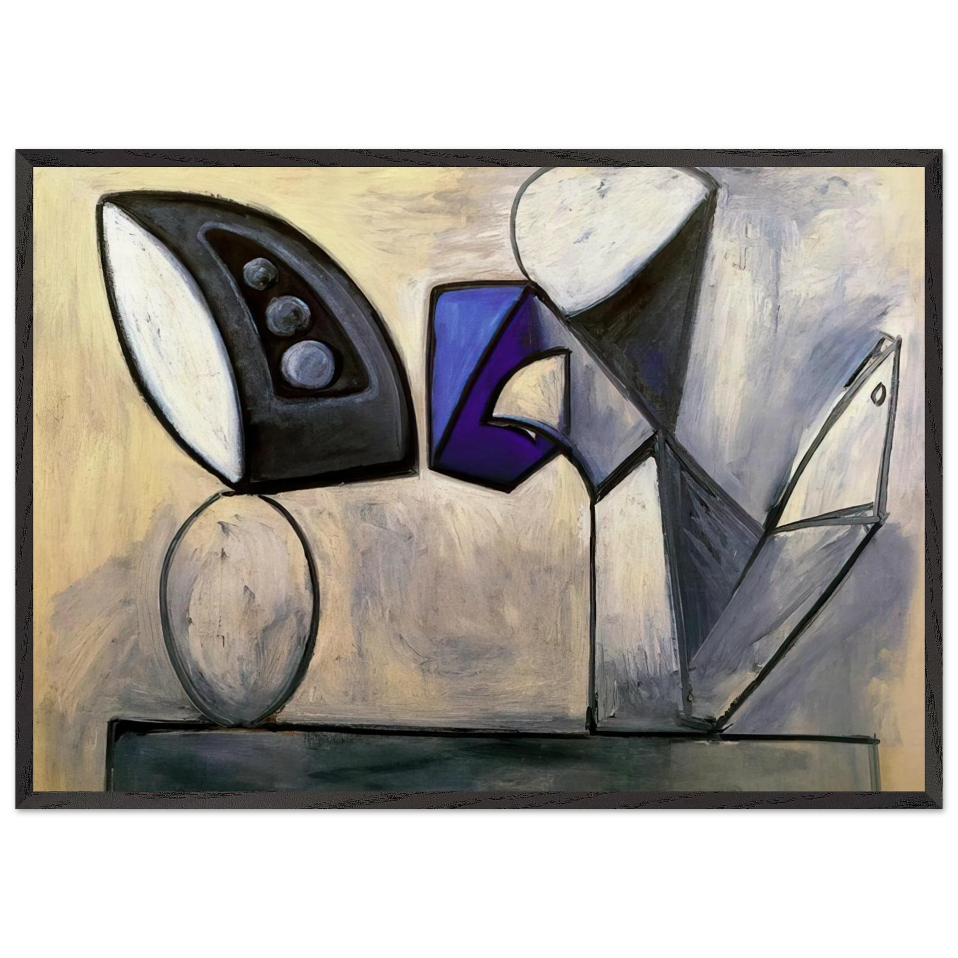 Still life - 1947 - Pablo Picasso Framed Art Print – Black Wooden Frame - Default Title - -Framed Art Print