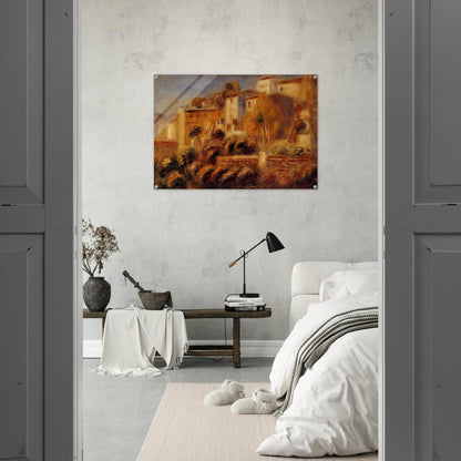 Houses at Cagnes - Pierre-Auguste Renoir Acrylic Print - 70x100 cm / 28x40″ inches