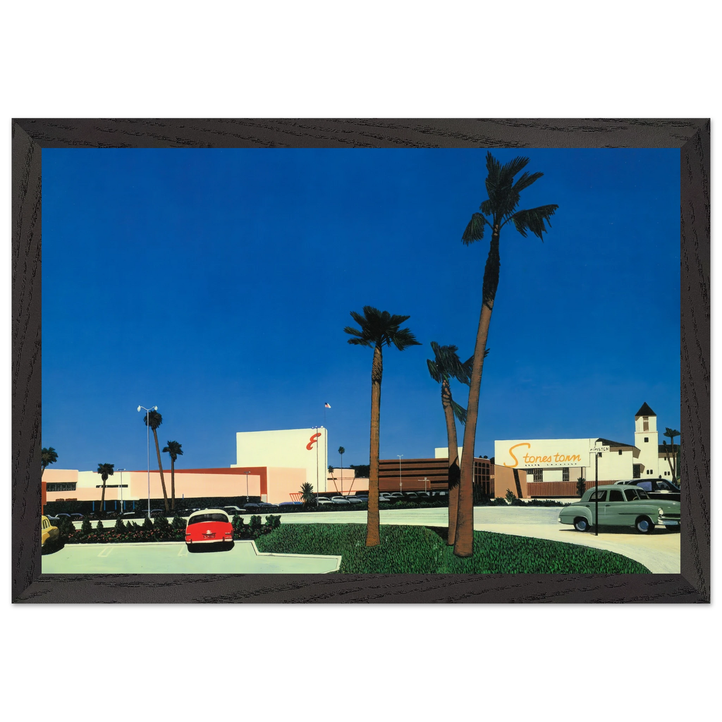 Hiroshi Nagai - In the beginning Stonestown Wall Art - 30x40 cm / 12x16 inches - Premium Wooden Framed Poster With Fine Art Paper - Wood frame