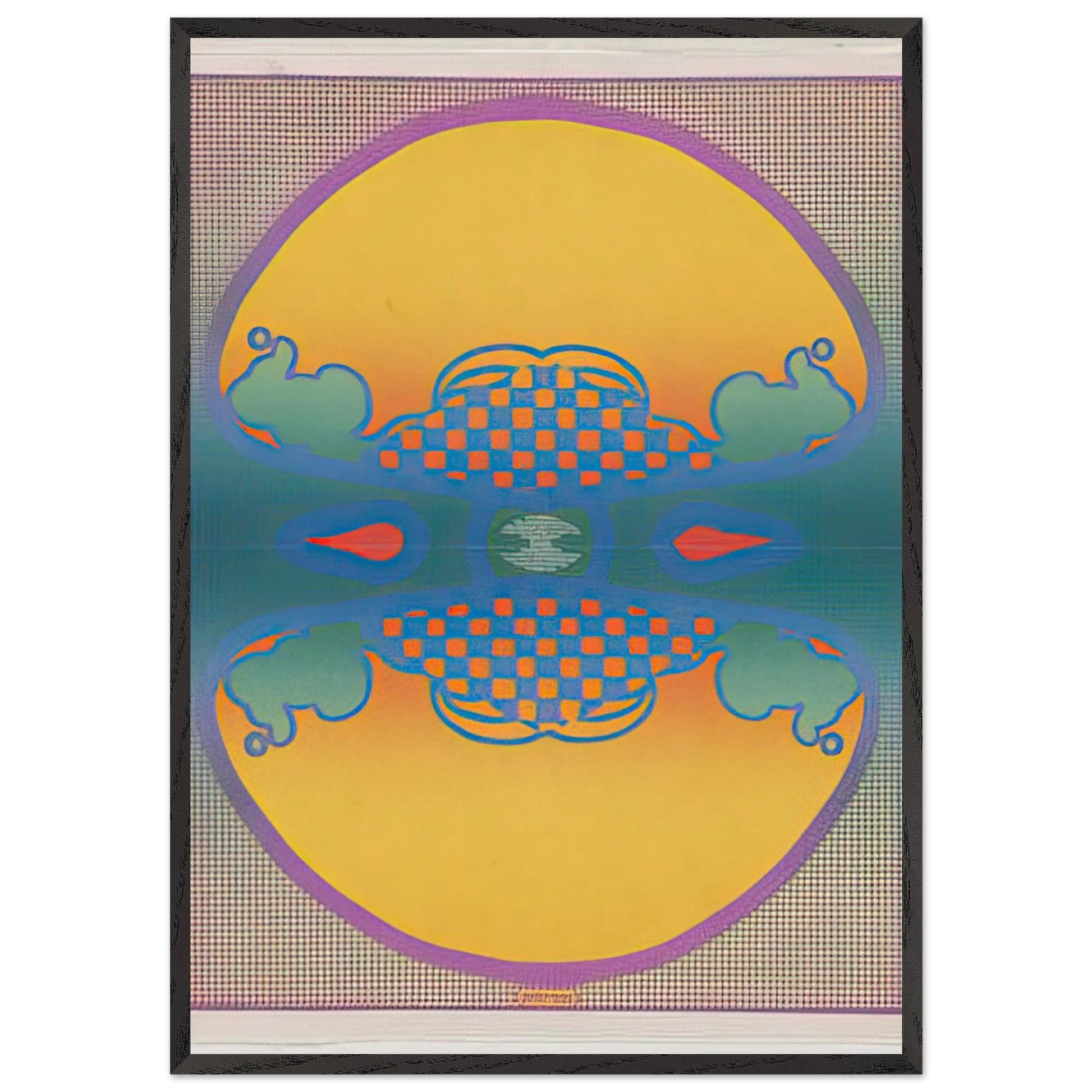 1 2 3 INFINITY THE CONTEMPORARIES 1967 - Peter Max Framed Art Print – Black Wooden Frame - Default Title - -Framed Art Print