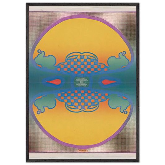 1 2 3 INFINITY THE CONTEMPORARIES 1967 - Peter Max Framed Art Print – Black Wooden Frame - Default Title - -Framed Art Print